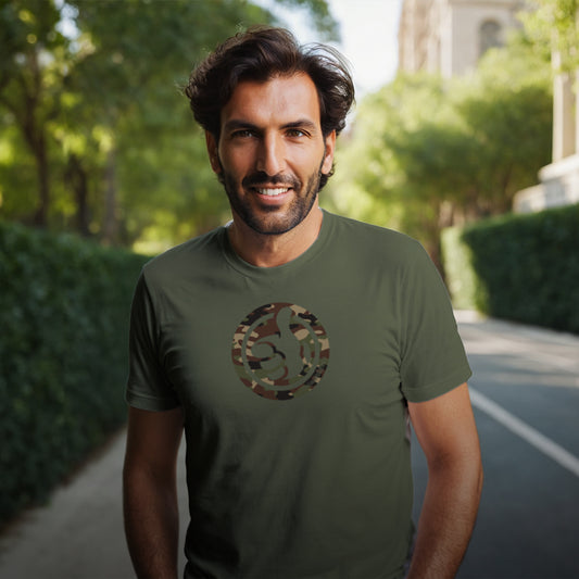 ALL GOOD Tee in Camo Green