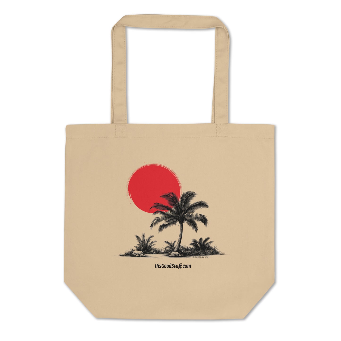 Red Sun Palm Tote