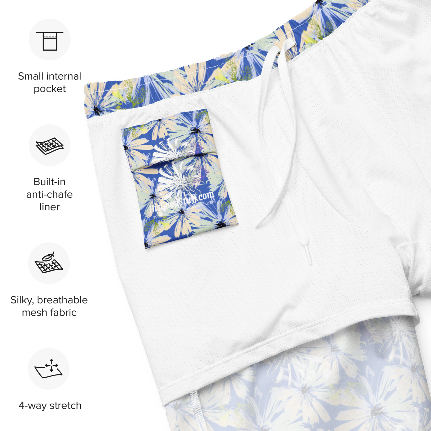 Vacation Blue Athletic Short