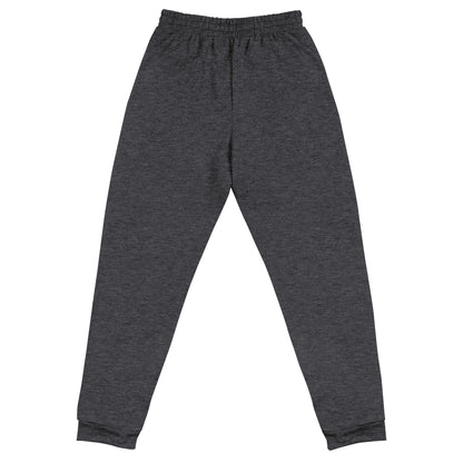 Dawn Joggers Heather Black with Black Embroidery Logo back