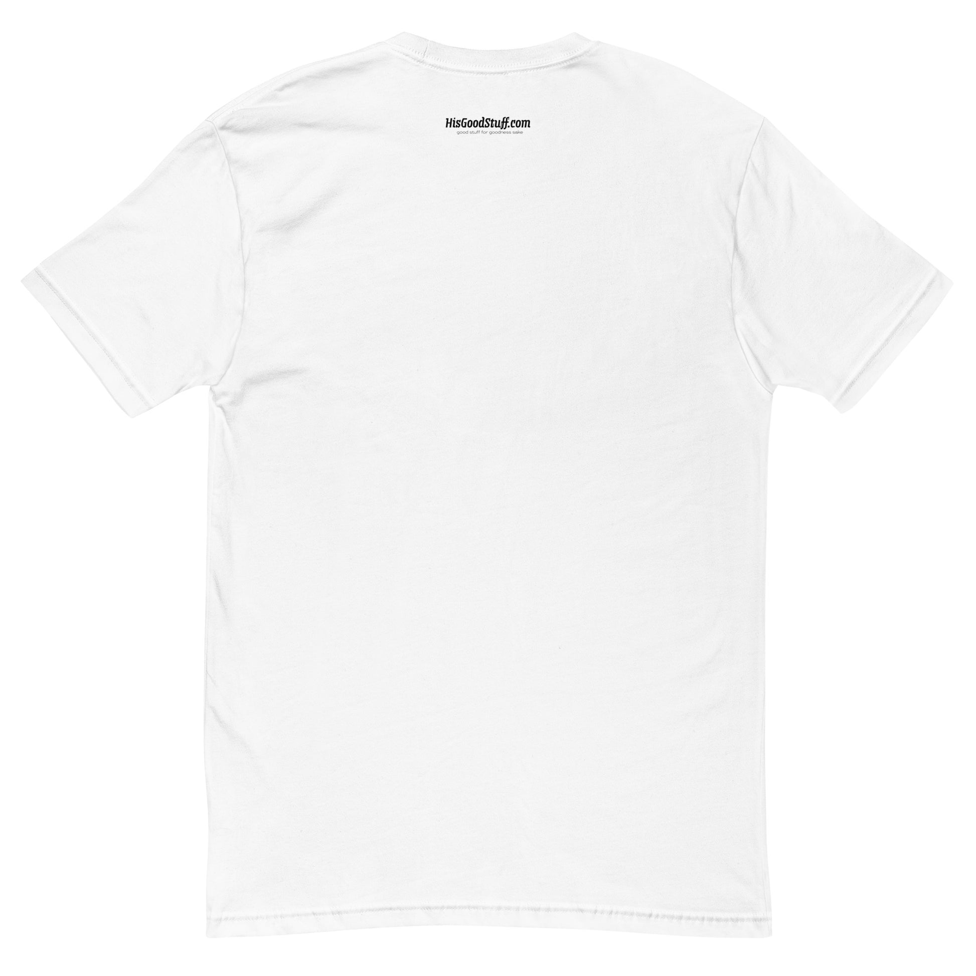 HGS Corvus Familiar White Tee with black ink Raven Illustration Back