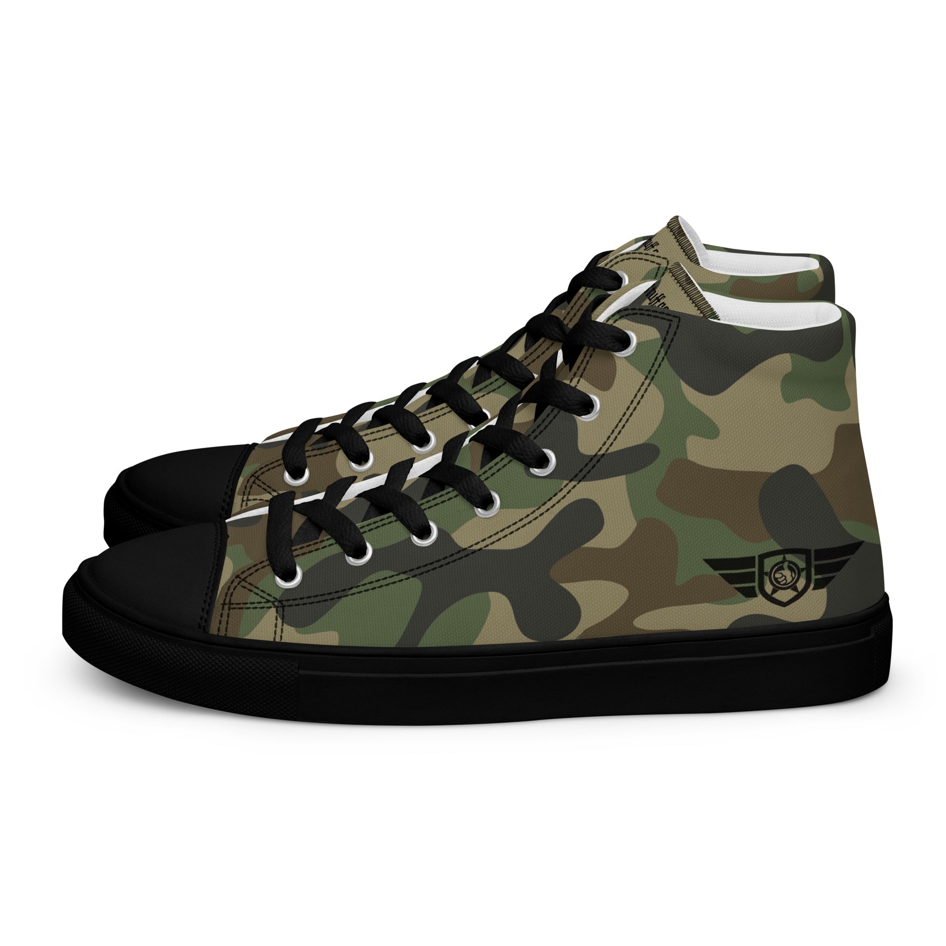 HGS High-Top Sneakers Camouflage with Black Trim and black Flight emblem