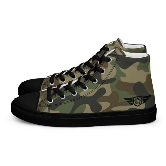 HGS High-Top Sneakers Camouflage with Black Trim and black Flight emblem