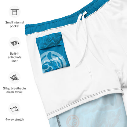 GOOD VIBES Athletic Shorts Water