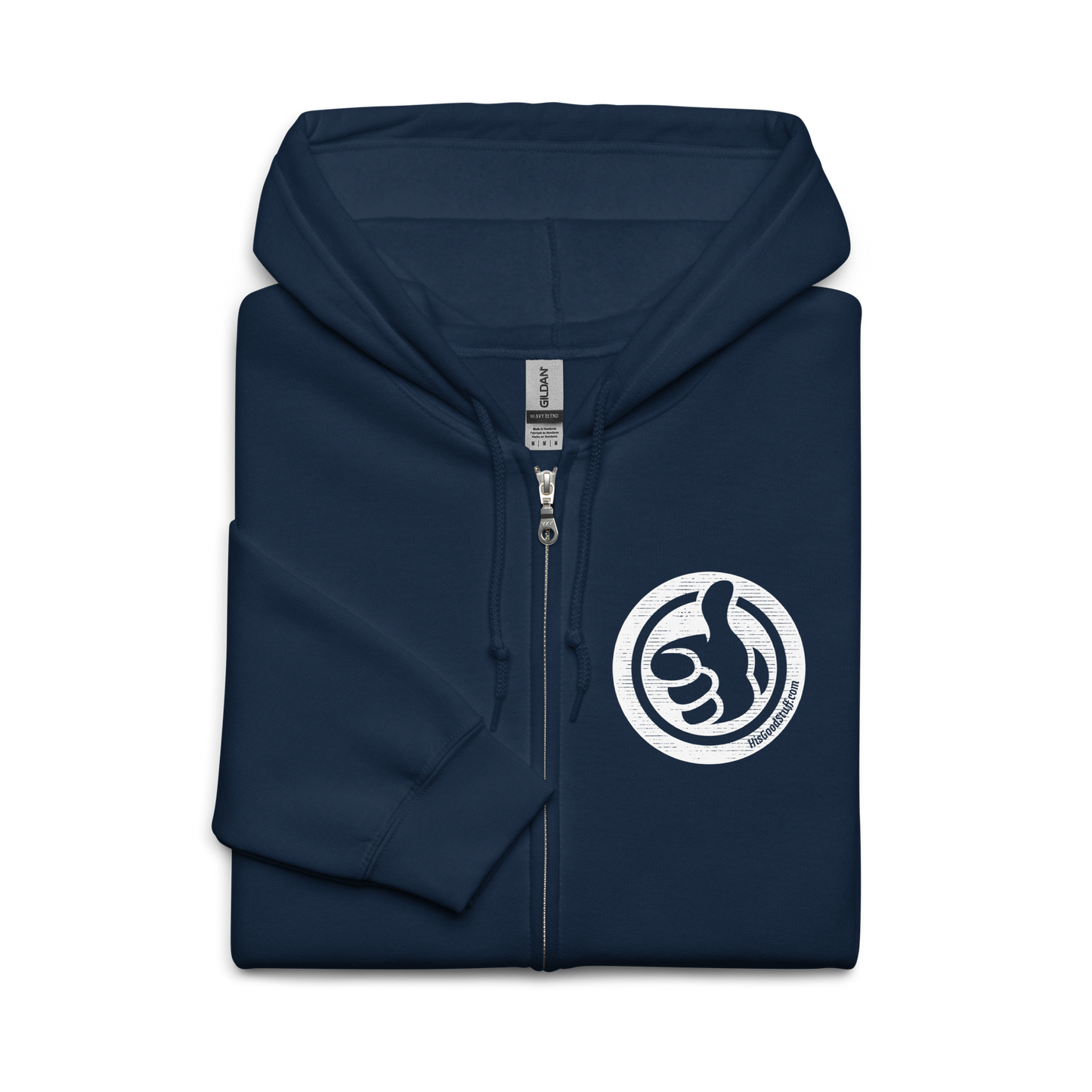 HGS Hoodie with Zipper in Navy