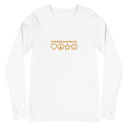 GOOD VIBES Long Sleeve Tee [white]