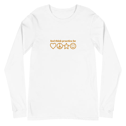 GOOD VIBES Long Sleeve Tee [white]